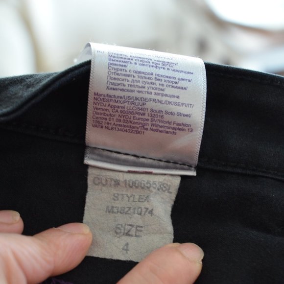 NYDJ Jeans Ami Skinny Leggings Jeans Lift Tuck Technology Black Womens Size 4 - Picture 16 of 16